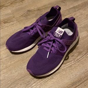 New Balance women’s purple sneakers